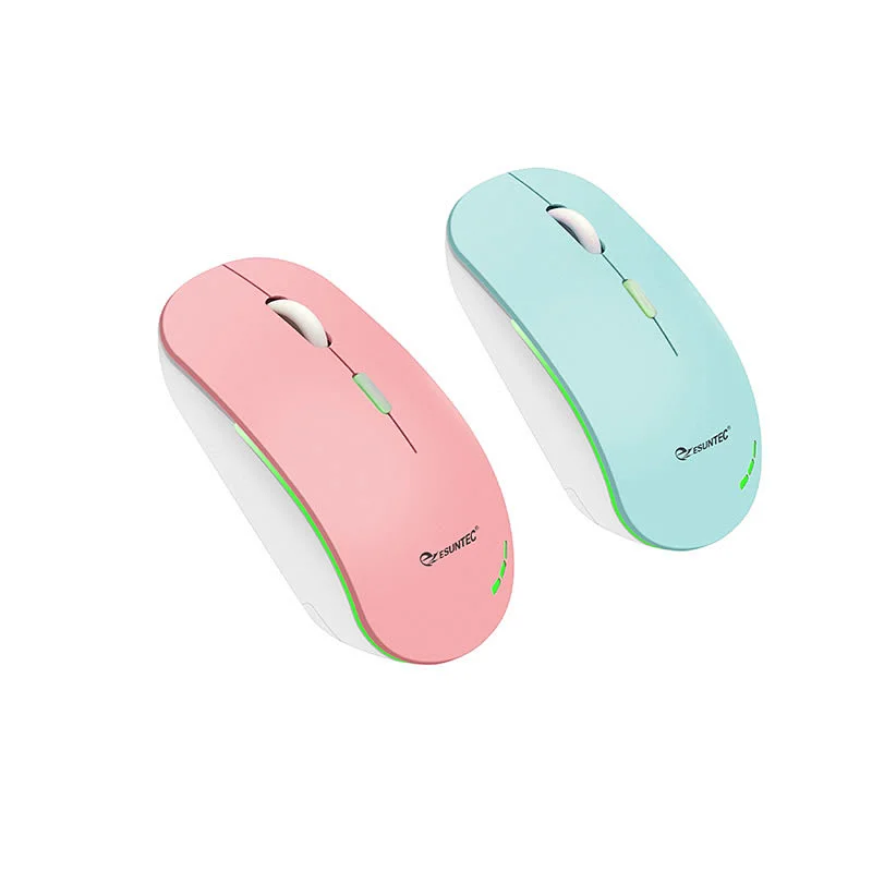 New Private 4D 2.4G Ergonomic Wireless Optical Mouse with LED Light for Laptop PC Computer Chromebook Notebook MW-007C